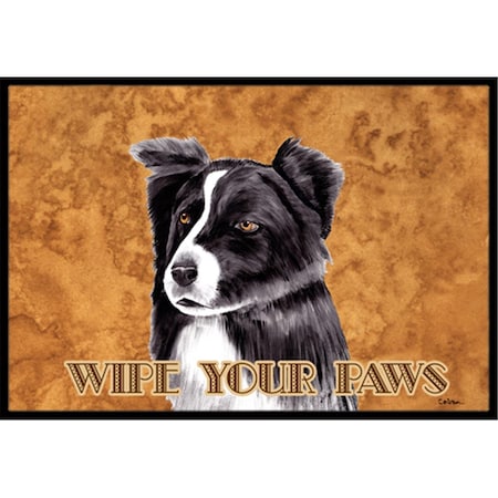 Carolines Treasures 24 x 36 in. Border Collie Indoor Or Outdoor Doormat CA69718